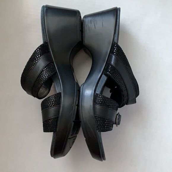 COPY - Dansko Jesse Lizard Black Sandals Sz 41 - Picture 2 of 5